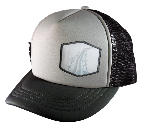 Gray Black Trucker Hat Large 58 cm Tracks