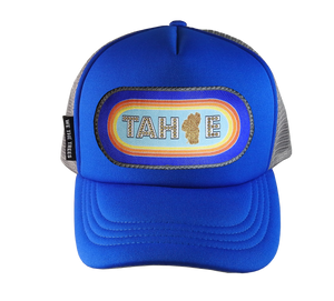 Royal Blue Trucker Hat 54 cm Small Tahoe Retro