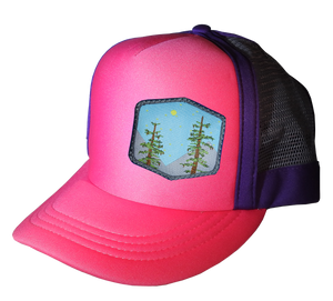 Megenta Purple Choice AF Trucker Hat 57 cm Large Trees