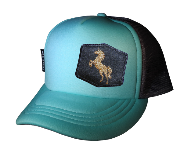 Mint Trucker hat 58 cm Large Golden Unicorn