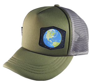 Olive Gray Trucker Hat Large 58 cm Earth