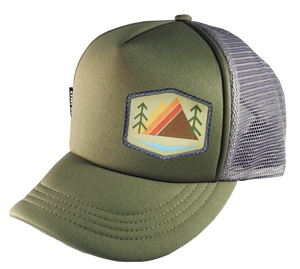 Olive Gray Trucker Hat 58 cm Khaki Alpenglow