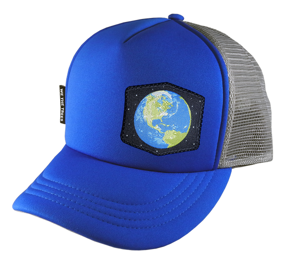 Royal Blue Trucker Hat 54 cm Earth Youth/ Small Adult