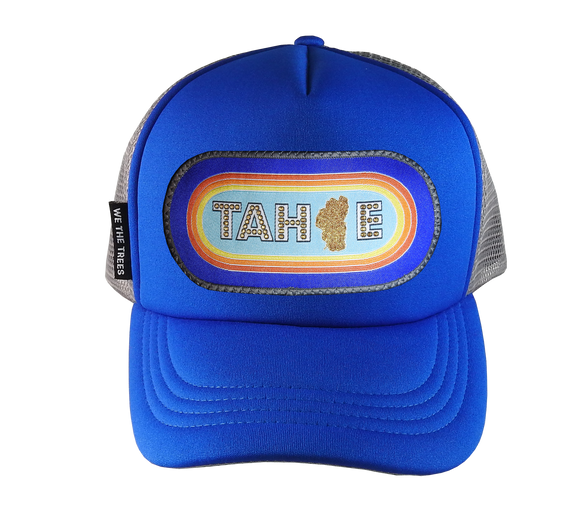 Royal Blue Trucker Hat 54 cm Small Tahoe Retro